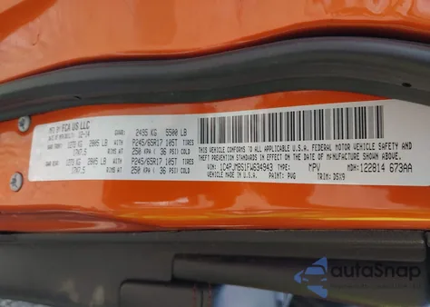 2015 Jeep Cherokee Trailhawk из США, поврежденный, VIN 1C4PJMBS1FW634943